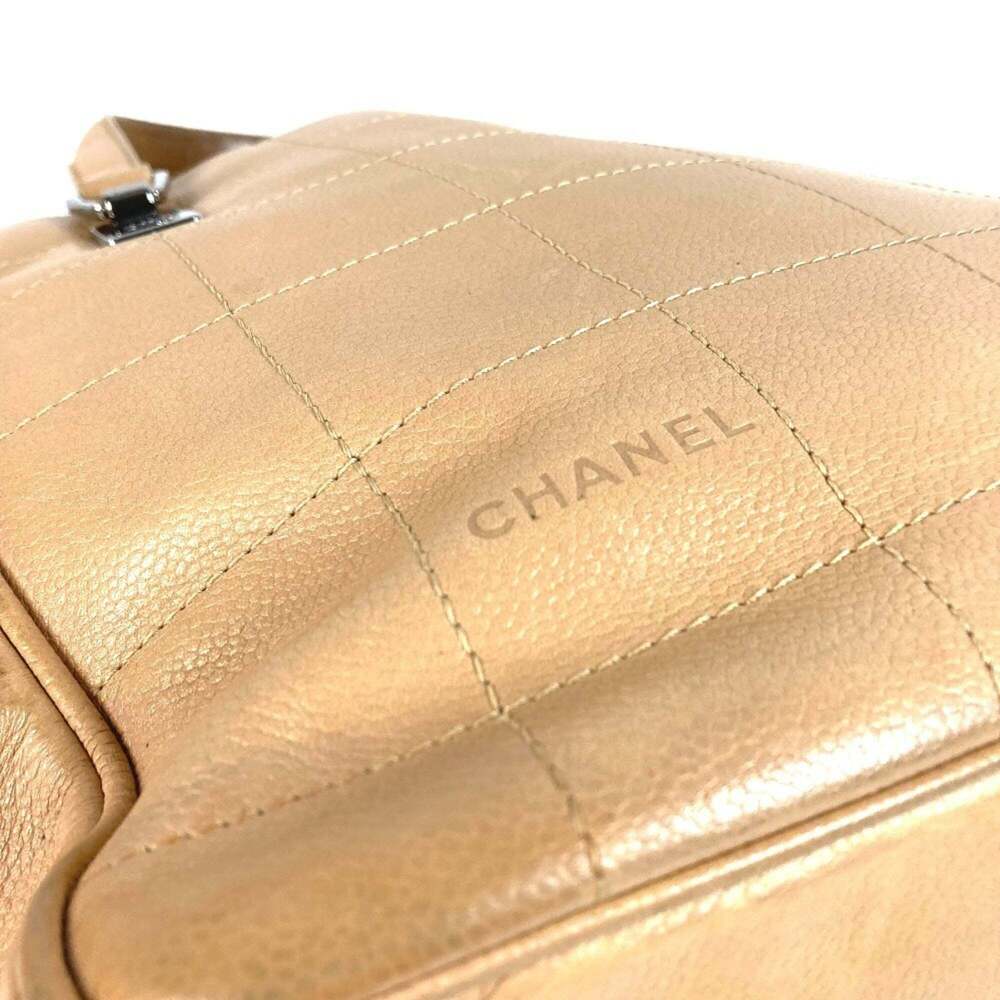 CHANEL Cream Caviar Leather Logo Shoulder Bag - Picture 8 of 15